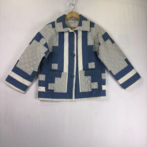 Farewell Frances Patchwork Vintage Quilted Quilt chore Coat Jacket